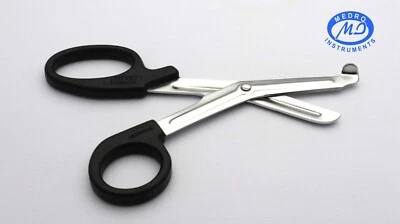 Tijeras Lister negras vendaje de 6" o tijeras utilitarias paramédicas e instrumentos EMT Foto 1 de 4