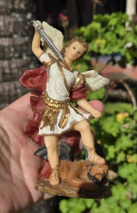 Vintage Statue Of Saint Michael The Archangel By Florentine Collection - Picture 1 of 4