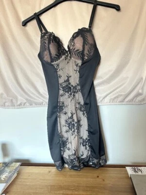 Heavenly Shapewear black lace slip size large - Image 1 of 4
