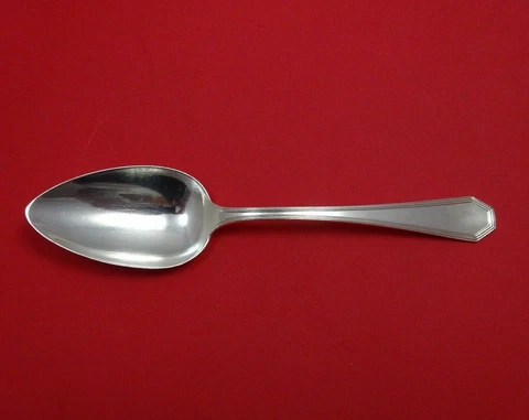Queen Anne Plain by Dominick and Haff Sterling Silver Serving Spoon 8 1/4" Cover