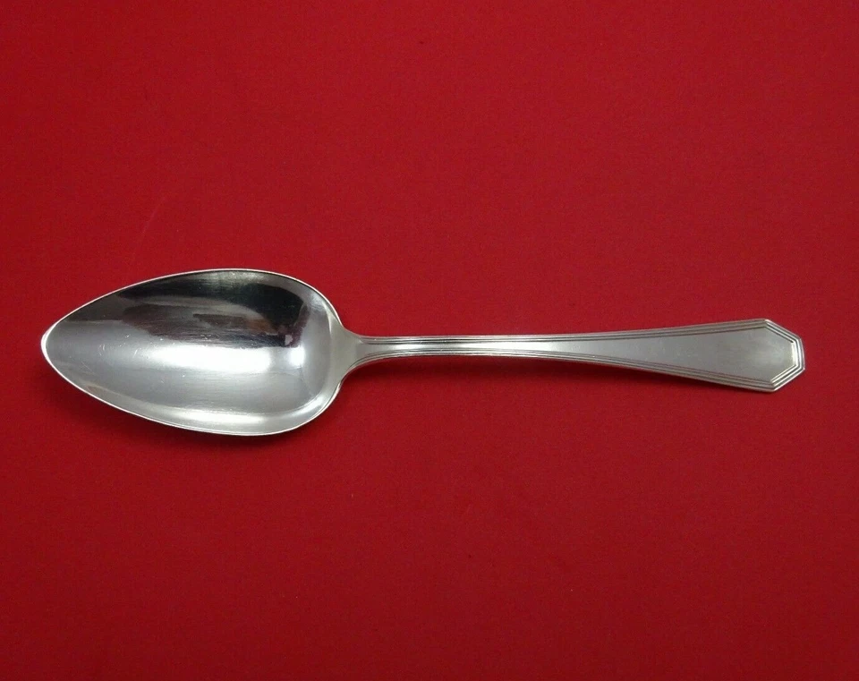 Queen Anne Plain by Dominick and Haff Sterling Silver Serving Spoon 8 1/4" - Image 1 of 1