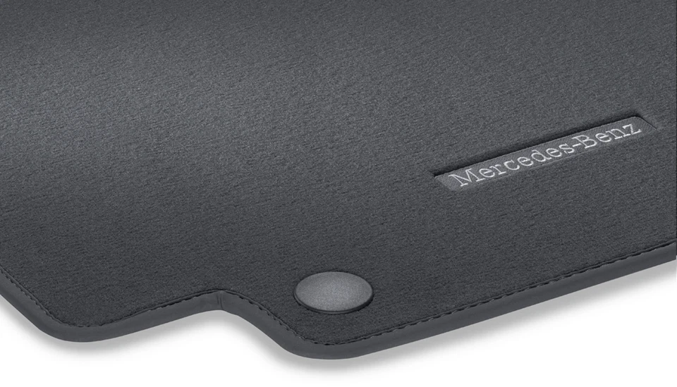 Mercedes Benz Original Velour Floor Mats C Class W 205 LHD Deep Sea Blue Nip - Image 1 of 1