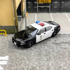 Rollin 1/64 Scale Dodge Charger 2008 Police Black/White Diecast Car Model Toy - Picture 1 of 6