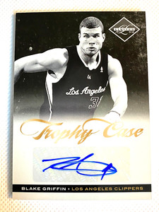 2011/12 BLAKE GRIFFIN TROPHY CASE AUTO LIMITED #6 SP #D 13/25 SIGNATURES H439