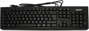 Acer USB Tastatur Deutsch (DE) schwarz Veriton N4640G Serie Original - Bild 1 von 2