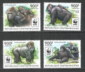 Sellos de África Central 2015 como nuevos MNH (**) WWF - Gorila - Imagen 1 de 1