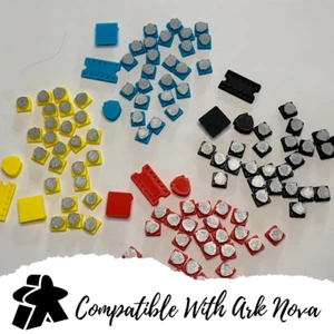 Compatible With Ark Nova Board - 3D Printed Token Upgrades - 112 Tokens - Picture 1 of 7
