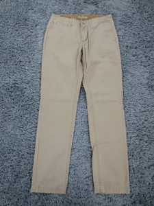Crossfire Pants Mens 30x30* Beige 100% Cotton Slim Straight Khaki Chino Pockets - Picture 1 of 14