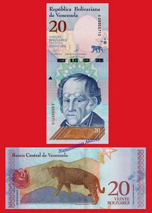 VENEZUELA 20 Bolivares soberanos 2018 Pick 104 SC / UNC - Imagen 1 de 1