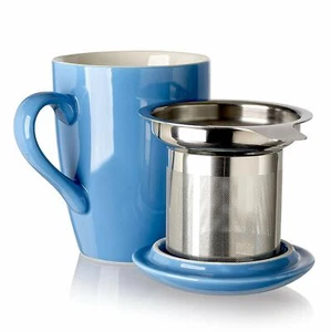 Adagio Tea Porcelain Mug with Infuser 12 Oz New - Picture 1 of 8