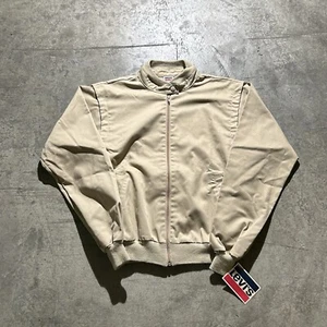 NWT Vintage 80s Levi’s Made In USA Beige Canvas Jacket Mens Sz Medium White Tab - Picture 1 of 7