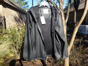 HERSCHEL MEN'S XL BLACK COACH RAINCOAT; NWT; LTD. LIFETIME WARR.; RETAIL @ $80 - Picture 1 of 5