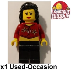 Lego Minifigure Island Xtreme Stunts Sky Lane Woman Crop Top Flower Flower - Picture 1 of 1