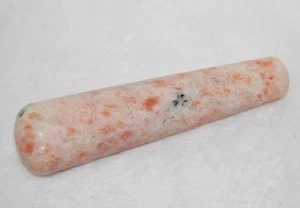 Varita de cristal de piedra solar cargada aprox. Curación con cristales de 4,25", Reiki, extremos redondeados - Imagen 1 de 5
