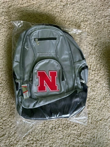 University of Nebraska Cornhuskers Premium 19" Laptop Backpack, Mojo NCAA, NWT Cover