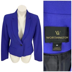 Blazer Worthington Mujer Medio Púrpura Primavera Trabajo Oficina Corpcore Chaqueta - Imagen 1 de 15