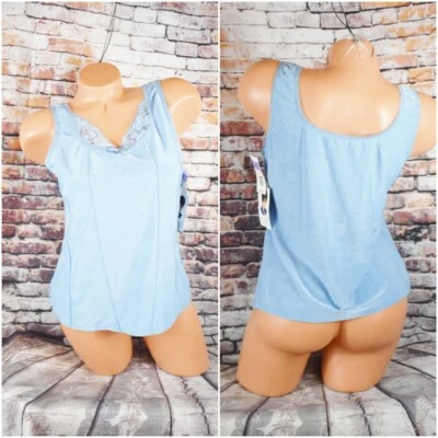 Camiseta sin mangas Delta Burke talla grande 1 X Spandex modelador de cuerpo cami Foto 1 de 4