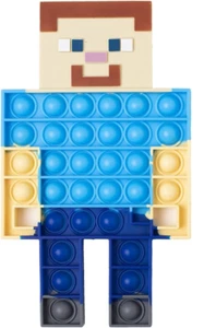 Minecraft Steve Silicone Bubble Fidget Sensory Toy Large 8.66" x 5.12" - Picture 1 of 4