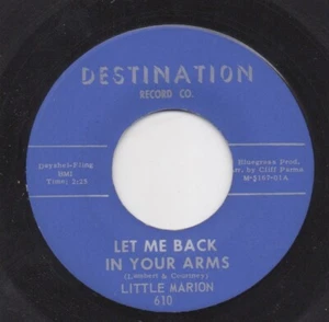 NORTHERN SOUL - LITTLE MARION -LET ME BACK IN YOUR ARMS / TIS I MY LOVE - Imagen 1 de 1