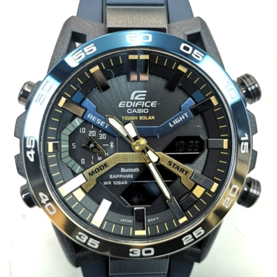 CASIO EDIFICE ECB-2000YNP-1AJF Black Nighttime Drive Series Men Watch New in Box - Image 1 of 4