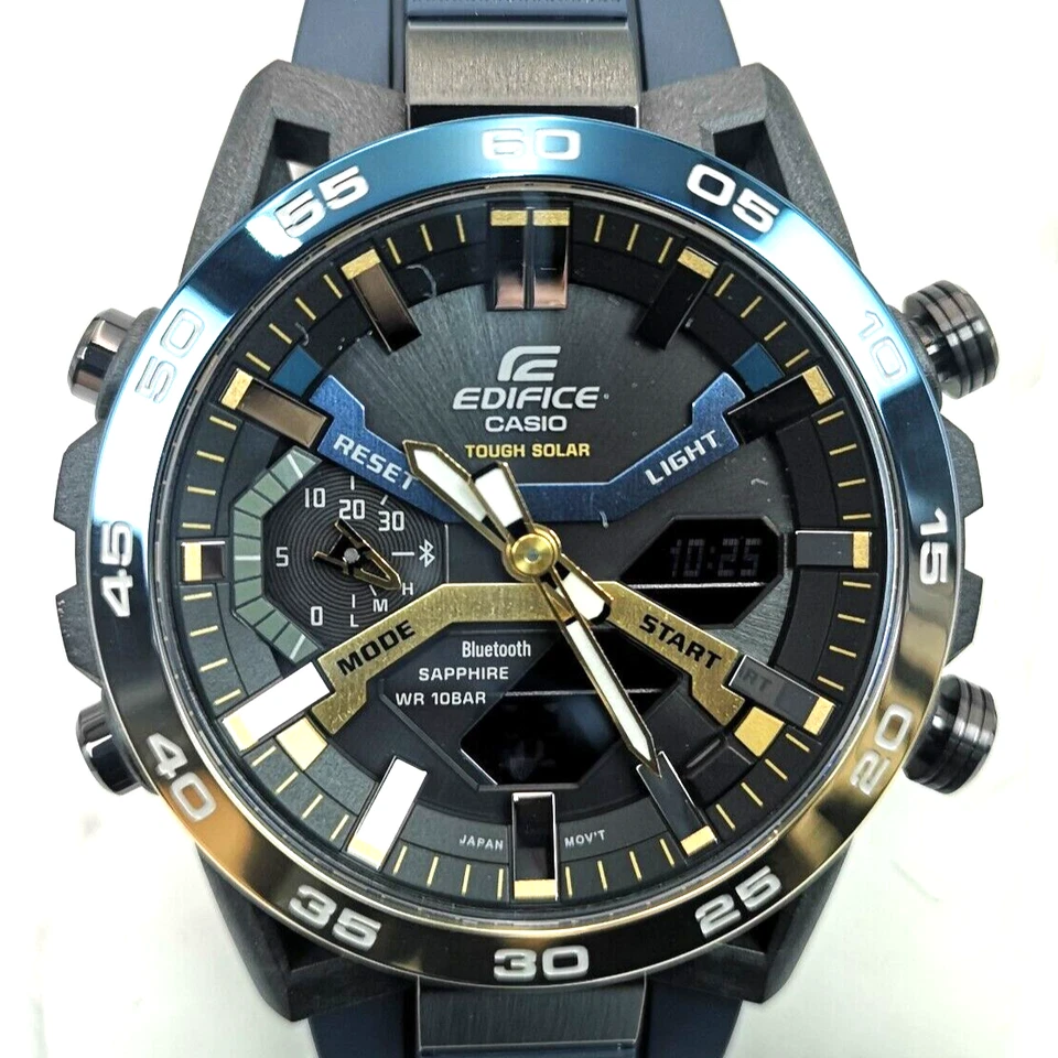 Reloj Casio Edifice ECB-2000YNP-1AJF Negro Serie Nighttime Drive Hombre Nuevo en Caja Foto 1 de 4