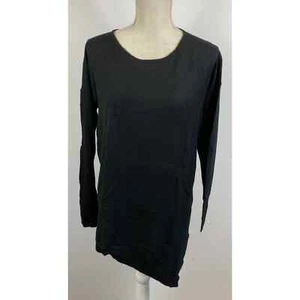 Matty M Long Sleeve Black Angled Bottom Sweater Women's Size M NWT - Picture 1 of 4