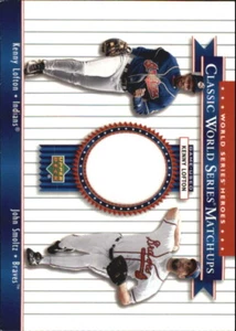 Camiseta deportiva UD World Series Heroes 2002 enfrentamientos clásicos #MU95a Kenny Lofton Smoltz - Imagen 1 de 2