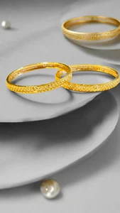 Gold Imitation Bangles Acacia - Picture 1 of 7