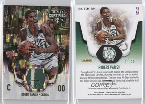 2015-16 Panini Totally Certified Materials Camo /25 Robert Parish #TCM-RP HOF