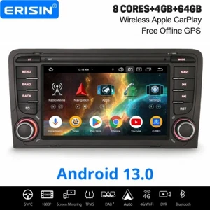 4GB+64GB Android 14 DAB+ Autoradio Carplay WLAN Navi für Audi A3 S3 RS3 RNSE-PU - Bild 1 von 24