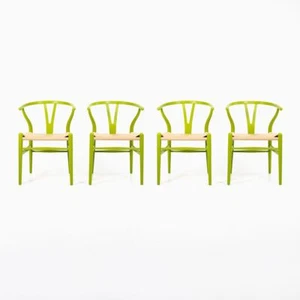 2021 CH24 Wishbone Dining Chair by Hans Wegner for Carl Hansen in Green 4x Avail - Picture 1 of 12