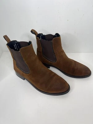 Четверг ботинки женщин кожаный размер 9 коричневый ботинок Chelsea замши коричневый герцогиня - Изображение 1 из 4