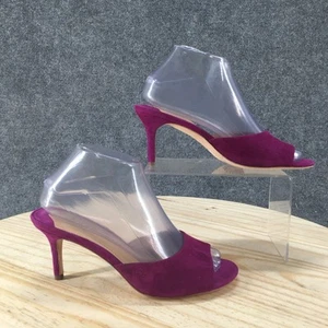 NEW Lauren Ralph Lauren Sandals Womens 7 B Lyanna Kitten Slide Purple Suede - Picture 1 of 17