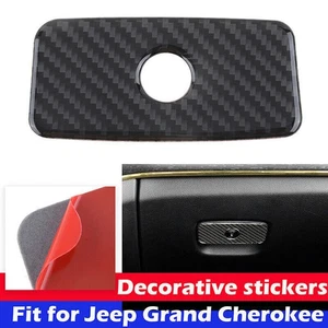 For Jeep Grand Cherokee 11~21 Real Carbon Fiber Storage Box Cover Trim Passenger - Picture 1 of 6