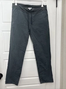 Pantalones James Perse Estándar Para Mujer Talla 2 Gris Bolsillos Cordón - Imagen 1 de 8
