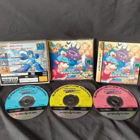 Super Adventure Rockman SEGA Saturn Game Disk, Manual, Case set, Working, Japan