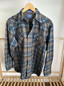 Pendleton High Grade Western Wear Shirt M Hemd 100% Schurwolle USA Made Pearl - Bild 1 von 8