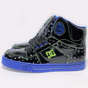 Deadstock Dc Shoes High Cut Color Black Blue Sneaker without box Men Us11 - Imagen 1 de 7