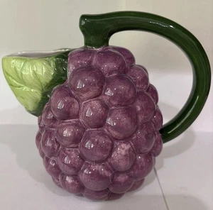 Vintage Bunch Of Grapes Pitcher  - Picture 1 of 9