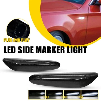 Дымчатый боковой светодиодный указатель поворота сигнал последовательный для BMW X1 X3 325i 328i 335i - Изображение 1 из 4