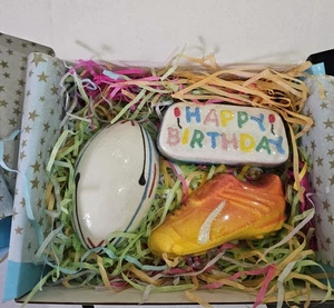 Rugby Birthday Bath bomb Gift Set. Birthday, Kids men Ladies Gift - Picture 1 of 5