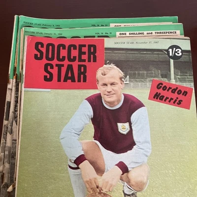 Bundle 13 x SOCCER STAR  Magazines 1960s Vintage Job Lot - Image 1 of 4