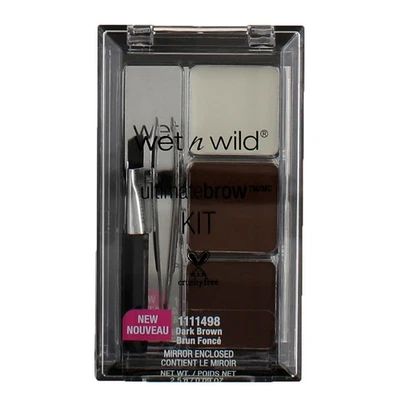 3 Pack Wet n Wild Ultimate Brow Eyebrown Kit, Dark Brown 1111498, 0.09 oz - Image 1 of 2