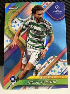 Nicolas Kühn 2024-25 Topps Finest UCC Blue Refractor Rookie Card 060/275 - Bild 1 von 2