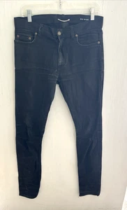 SAINT LAURENT Paris Black Skinny Leg Jeans Distressed D02 M/SK-LW Flaws 32/34 - Bild 1 von 11