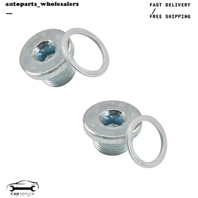Juego de 2 tapones de drenaje de aceite y kit de juntas para Porsche 911 Porsche Boxster 2009-2016 Foto 1 de 4