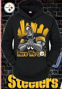 Pittsburg Steelers Fan Jersey Style Hoodie, Kapuzensweatshirt - Erwachsene und Jugendliche - Bild 1 von 3