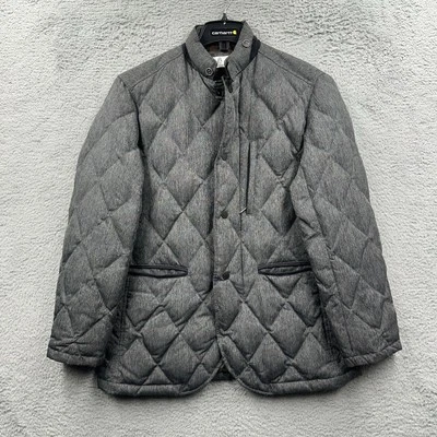 Hush Puppies Quilted Puffer Jacket Heathered Gray Women’s Medium Outdoor Active - Image 1 of 4