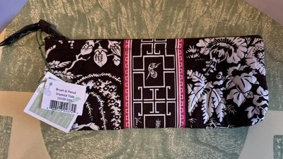 Estuche para pinceles y lápices Vera Bradley nuevo con etiquetas en Imperial Toile patrón RETIRADO 33 Foto 1 de 4