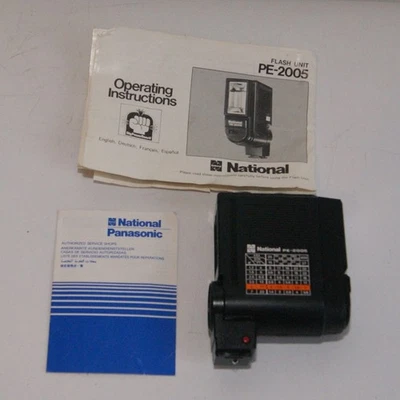 National PE-2005 Flash Gun Vintage Camera Flash - Image 1 of 4